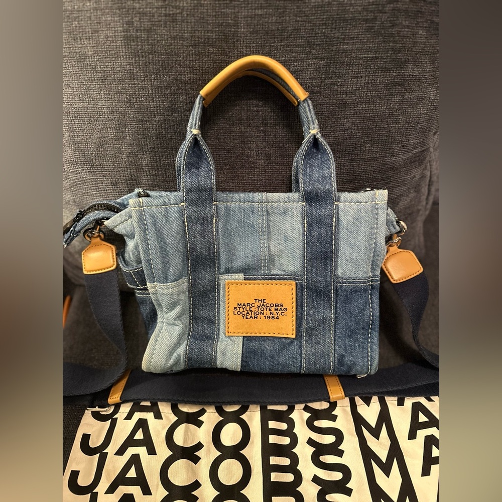 Marc Jacobs Blue Denim Mini Tote Bag - Picture 4 of 6